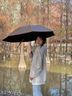左都電動(dòng)雨傘智能全自動(dòng)款反向一鍵全收加固加厚防風(fēng)男女晴雨兩用新款 【米咖色】智能電動(dòng)（一鍵收桿） 曬單實(shí)拍圖