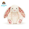 Jellycat花布邦尼兔動物毛絨玩偶兔子玩偶兒童禮物送禮娃娃生日禮物擺件 白芮（乳白色） Medium 曬單實拍圖