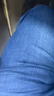 真維斯牛仔短褲男夏季薄款透氣寬松休閑中褲男士直筒七分彈力褲子男 磨白藍 31 碼(2尺4) 曬單實拍圖