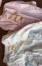 英博倫（YINGBOLUN）夏季薄款兒童純棉短袖套裝女童睡衣女孩兒童透氣家居服 25142淺粉 140身高125-135cm體重60-70斤 曬單實(shí)拍圖