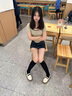 橙絨小腿襪子女春秋款無骨長筒棉襪防滑微壓瘦腿日系jk襪夏季白色長襪 白色+深灰 均碼 【35-40碼/無骨縫頭/穿出漫畫腿】 曬單實拍圖