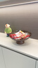 半島良品水果盤客廳茶幾家用新年堅(jiān)果零食盤輕奢高檔干果盤精致高顏值瀝水 琥珀色【瀝水底座丨加厚材質(zhì)】 曬單實(shí)拍圖