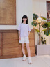 優(yōu)優(yōu)1點(diǎn)（Yoyo one）女童速干褲薄款2025新款夏季女童運(yùn)動(dòng)褲夏裝女大童短褲外穿五分褲 18518白 120 120cm 曬單實(shí)拍圖