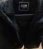 波司登（BOSIDENG）【反季】冬季羽絨服鵝絨女款短款連帽新國標(biāo)90絨商場同款寬松外套 黑色8056 XL 175/96A 曬單實拍圖