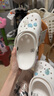卡駱馳（crocs）經典小Clog K童沙灘洞洞鞋涼拖鞋 206991-100  34 （34-35）  曬單實拍圖