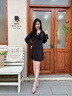 Lily Wei裸粉色法式水鉆方扣高跟鞋舒適圓頭通勤單鞋大碼純欲不累腳 裸粉色【跟高10cm】 36 曬單實拍圖