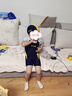 速安視SWANS兒童泳衣男童連體平角游泳沖浪泳裝中大童小寶寶泳褲120 曬單實(shí)拍圖