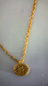 中國黃金（CHINA GOLD）足金福字算盤八寶羅盤套鏈黃金項(xiàng)鏈送女友老婆七夕節(jié)情人節(jié)禮物 金重約5.7g 曬單實(shí)拍圖