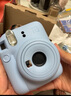 富士（FUJIFILM）instax  mini12 一次成像 立拍立得相機 mini12 薄荷綠 官方標配+水晶殼+肩帶 曬單實(shí)拍圖