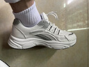 啄木鳥(niǎo)男鞋春秋季新款透氣網(wǎng)面運動(dòng)鞋韓版休閑鞋跑步鞋厚底老爹鞋男 網(wǎng)面218白灰 40 標準碼 曬單實(shí)拍圖