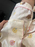夢(mèng)動(dòng)睡衣女款夏季2024新款云朵棉開(kāi)衫短袖短褲卡通可愛(ài)少女家居服套裝 TY#130小熊 短袖短褲 優(yōu)質(zhì)款 M （建議80-95斤） 曬單實(shí)拍圖