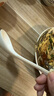 品聚德骨瓷純白小湯勺長(cháng)柄家用大號餐具勺子創(chuàng  )意大勺小勺喝粥勺調羹勺子 骨瓷描金天鵝小勺4個(gè) 曬單實(shí)拍圖