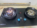 惠普好太太燃氣灶天然氣煤氣灶雙灶家用液化氣灶具嵌入式臺式煤氣爐灶臺 豪配款 鋼化玻璃 5.2kw九腔鴛鴦猛火 防燙提醒 管道天然氣 曬單實拍圖