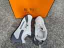 AJKP品牌男鞋子2025夏季新款透氣網(wǎng)面運動(dòng)鞋休閑小白鞋男士跑步老爹鞋 白灰 （透氣網(wǎng)面） 42 運動(dòng)鞋碼 曬單實(shí)拍圖