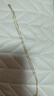 周大生18K黃金項鏈O字鏈素鏈鎖骨鏈送生日禮物女友約1.5g/45cm 曬單實拍圖