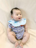 歐孕（OUYUN）新生嬰幼兒口水巾圍嘴a類純棉夏季薄款防吐奶寶寶圍脖圍 粉紅小兔 曬單實(shí)拍圖