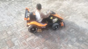 杜莎菲尼兒童漂移卡丁車雙驅(qū)電動(dòng)車3-12歲米國(guó)隊(duì)長(zhǎng)遙控充電可坐人生日禮物 烤漆灰色+精品頭盔護(hù)具 曬單實(shí)拍圖