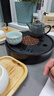 尚言坊天然烏金石茶盤家用圓形功夫茶具茶托盤儲蓄水型小型茶臺茶海 曬單實拍圖