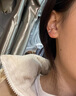 兩世歡S999足銀五角星耳釘女輕奢高級(jí)感養(yǎng)耳洞耳飾2025新款純銀耳飾禮物 【S999銀星星耳釘】6mm一對(duì) 曬單實(shí)拍圖