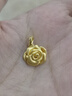 周生生黃金吊墜 玫瑰花 足金掛墜女 不含項(xiàng)鏈78715P計(jì)價(jià)3.3克 曬單實(shí)拍圖