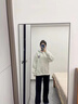 趣米樂卡通印花連帽衛(wèi)衣男春秋季寬松潮流美式上衣服情侶休閑打底衫外套 白灰色 XL 【建議120-140斤】 曬單實(shí)拍圖