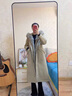 DRPR品牌女裝內(nèi)膽可拆卸長(zhǎng)款派克服女2025冬季新款潮流毛領(lǐng)皮草外套 卡其綠 M 曬單實(shí)拍圖