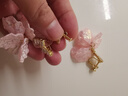 伊燦虞書欣同款超仙耳環(huán)女粉色貝殼花瓣耳釘耳夾2025新款爆款耳墜耳飾 虞書欣同款超仙花瓣耳夾 曬單實拍圖