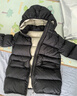 保姆鵝 兒童羽絨服男童女童長款加厚外套寶寶保暖防風(fēng)冬裝 炭黑色 130 曬單實拍圖