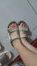 TOOMANYSHOES 延長假期 25新款夏季勃肯拖鞋女外穿厚底一腳蹬情侶情人節(jié)女鞋 米白色 38 曬單實拍圖