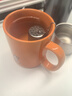 HUYO茶漏316不銹鋼小茶濾煮茶配件茶倉茶葉分離過濾網(wǎng)保溫杯泡茶神器 316小柱茶漏【1個裝】+掛鏈 曬單實拍圖