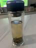 匡迪（DKADI）玻璃杯雙層隔熱防爆防燙泡茶男女濾網(wǎng)大容量水杯子高檔水晶可定制 碳黑色(任何不滿意免費(fèi)退) 360ml 曬單實(shí)拍圖