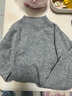 百圖betu女裝冬季新款毛針織衫半高領(lǐng)百搭100%羊毛衫女2410T25 淺灰 S （淺灰預售11/16發(fā)貨） 曬單實(shí)拍圖