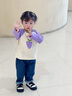 幼歌（YOUGE）嬰幼兒2025秋季新款純棉柔軟寬松舒適時尚休閑牛仔褲潮 牛仔藍(lán)（66-90兩用襠） 90 cm 曬單實拍圖