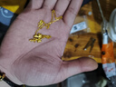 蒂蔻（Tico）在逃公主足金蝴蝶節項鏈黃金吊墜女5D硬金彩色花朵掛墜生日禮物 曬單實(shí)拍圖