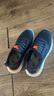 斯凱奇（Skechers）夏季男鞋新款輕便一腳蹬透氣網(wǎng)面休閑運動跑步鞋百搭慢跑鞋 海軍藍色/橘色/210281-NVOR 40 曬單實拍圖