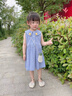 哈羅小黃鴨HAL.DUCK女童無袖連衣裙夏季2025新款兒童牛仔褲洋氣背心裙寶寶夏裝公主裙 牛仔藍 90 cm 曬單實拍圖