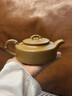 宜興紫砂壺名家工藝師純手工原礦黃金段泥周盤(pán)壺竹節扁壺茶具套組 周盤(pán)壺 200ml 曬單實(shí)拍圖