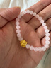 周六福七夕禮物 黃金轉(zhuǎn)運珠女款3D硬金生肖本命年花花蛇芙蓉石手串 定價 0.85g 曬單實拍圖