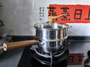 三四鋼雪平鍋316L不銹鋼奶鍋輔食小鍋嬰兒煮面湯20cm食品級(jí)一體成型加厚 曬單實(shí)拍圖