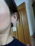鉑米龍PLATMILLON新款花朵耳環(huán)女時尚耳墜氣質(zhì)高級感耳釘送女友生日禮物輕奢耳飾 白色花瓣925銀針 曬單實(shí)拍圖