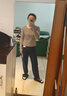 優(yōu)衣庫女裝直筒牛仔褲/中腰水洗產品休閑褲子25秋冬新款479004 67 海藍色 25 /160/64A 曬單實拍圖