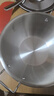 不銹鋼小吃碗兒輔食碗泡面碗防摔大號創(chuàng  )意個(gè)性碗泡面碗水果碗勺子 19cm小吃碗+蓋子+大頭勺 曬單實(shí)拍圖