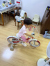 九號（Ninebot）兒童自行車3-6-10歲寶寶單車男女孩學(xué)生腳踏車兒童初學(xué)自行車童車 優(yōu)雅紅+護(hù)具六件套+打氣筒 14寸 曬單實(shí)拍圖
