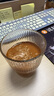 翻口杯豎條紋玻璃咖啡杯風琴水杯家用高顏值竹節(jié)杯拿鐵牛奶果汁杯 豎紋竹節(jié)杯 1個裝 380ml 曬單實拍圖