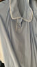 Teenie Weenie小熊女夏季娃娃領(lǐng)A字白色連衣裙蕾絲學(xué)院風(fēng)甜美時(shí)尚短裙 淺藍色 L (170) 曬單實(shí)拍圖