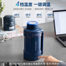 摩飛電器（Morphyrichards）電熱水壺 便攜式燒水壺 家用戶外旅行1L大容量雙層304不銹鋼保溫防燙旅行電水壺電熱水杯MR6061藍 曬單實拍圖