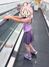 moonkids童裝女童短褲套裝2025夏季運動速干衣兒童羽毛球背心冰絲訓(xùn)練服 23045紫色背心+6089紫色裙褲 130 cm 曬單實拍圖