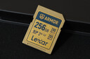 雷克沙（Lexar）256GB SD存儲卡 V60 6K視頻錄制 不銹鋼金屬三防卡 讀280MB/s 寫205MB/s 抗壓耐磨耐用 ARMOR金卡  曬單實拍圖