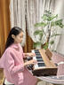 騰吉兒童電子琴木質(zhì)小鋼琴初學(xué)者入門(mén)兒童玩具男女孩寶寶生日禮物樂(lè )器 25鍵復古電子鋼琴，胡桃木色 電池款 曬單實(shí)拍圖