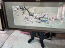 京城世家蘇繡掛畫(huà)純手工精品4絲牡丹花鳥(niǎo)山水刺繡畫(huà)書(shū)房客廳玄關(guān)裝飾壁畫(huà) 國(guó)色天香 含框尺寸63x168cm 曬單實(shí)拍圖